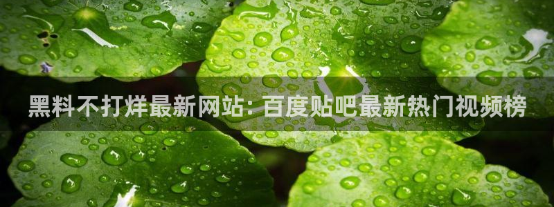 58吃瓜今日吃瓜入口：黑料不打烊最新网站: 百度贴吧最新热门视频榜